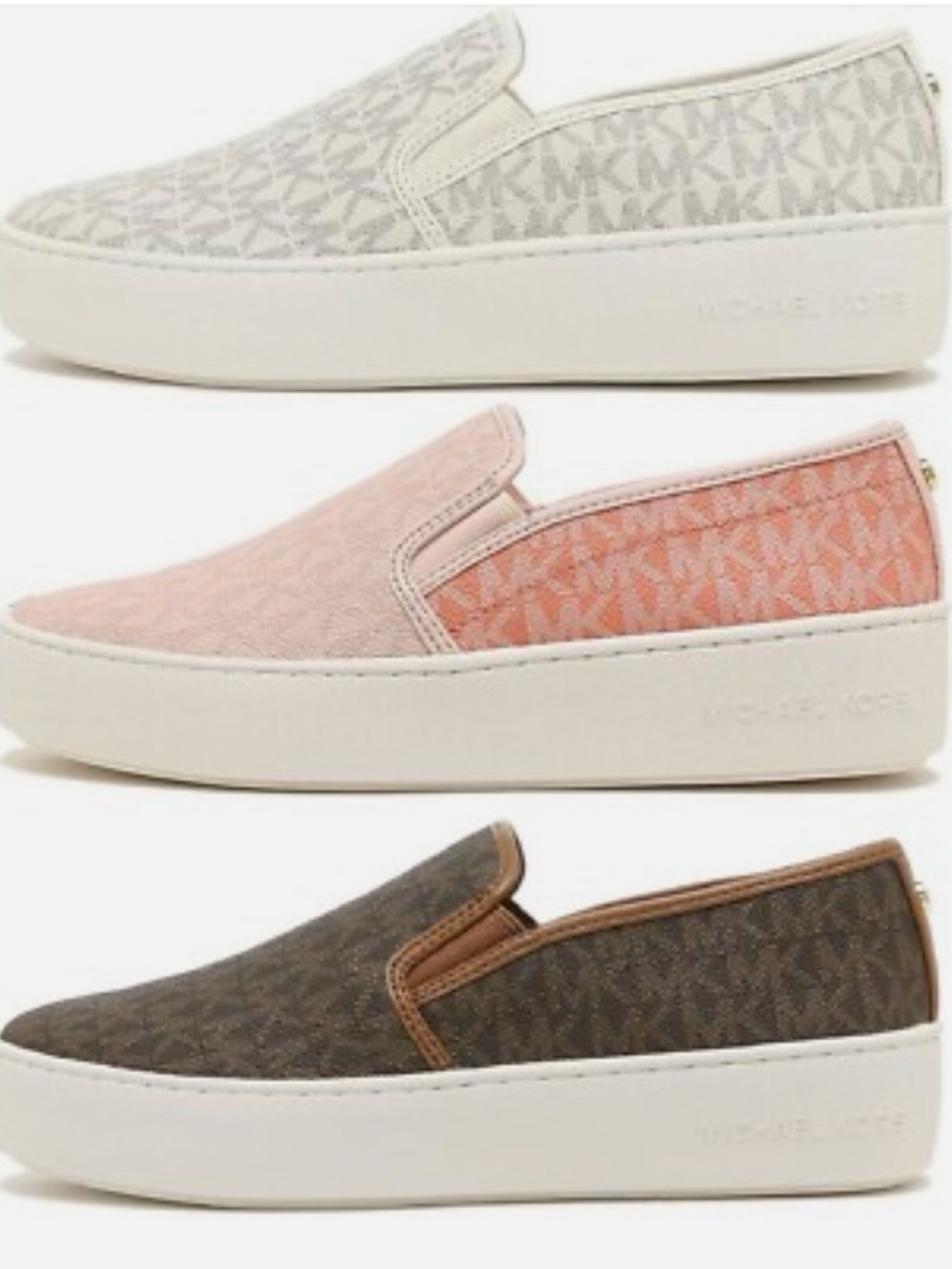 Michael Kors Teddi Signature Logo Slip-On Sneakers